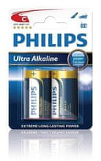 Philips Philipsova baterija C ExtremeLife+, alkalna - 2 kosa