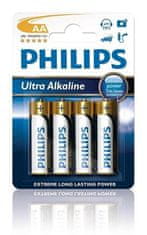 Philips baterije AA ExtremeLife+, alkalne - 4 kosi