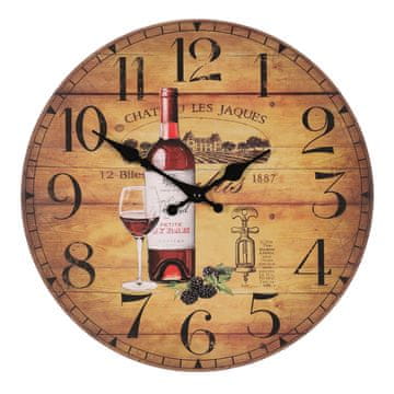 Autronic stenska ura MDF, 34cm HA1660