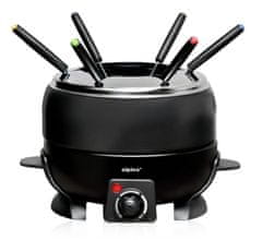 Alpina Električni fondue s 6 vilicami, 2,3 l, črn