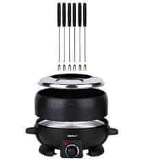 Alpina Električni fondue s 6 vilicami, 2,3 l, črn