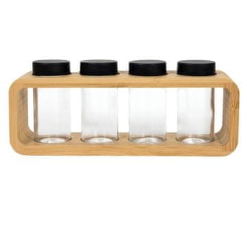 Koreninske kroglice z držalom stekleni komplet bambus 5 kosov HT-24501555