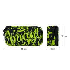 BAAGL 3 SET Jedro Lime: nahrbtnik, peresnica, torba