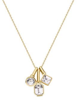 Brosway Pozlačena ogrlica z obeski Symphonia BYM190 (verižica, 3x obesek)