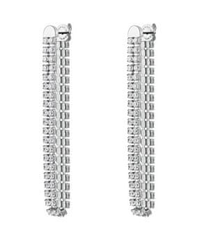 Brosway Bleščeči dolgi uhani s kubičnim cirkonijem Desidery BEIE029