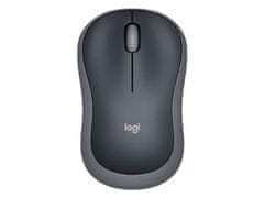 Logitech M185 miška, brezžična, nano, optična, siva (910-002235)