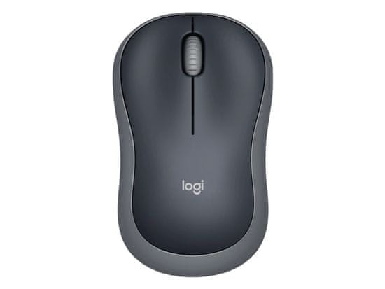 Logitech M185 miška, brezžična, nano, optična, siva (910-002235)