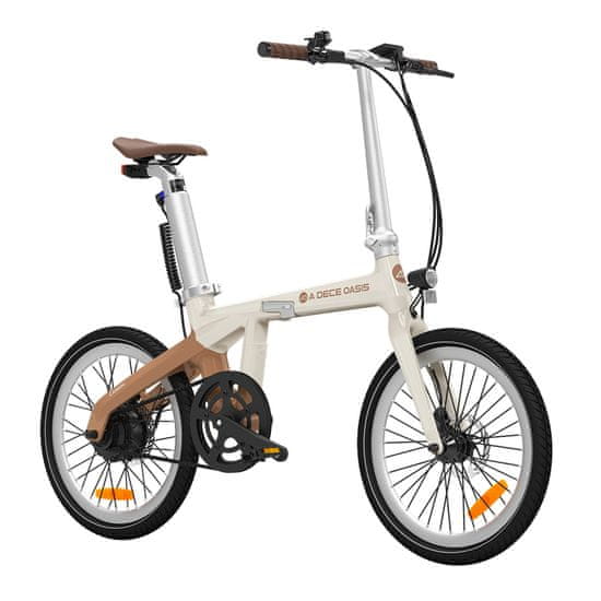 A DECE OASIS (ADO) Air Carbon, zložljivo električno kolo, Amble Latte