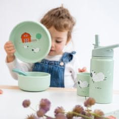 Saro Baby silikonski jedilni set Funny Farm