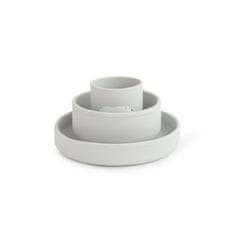 Saro Baby silikonski jedilni set Polaris Grey