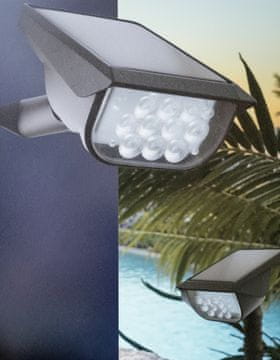 Andowl 2v1 Solarna Stenska / Talna LED Svetilka - Avtomatski vklop ob mraku