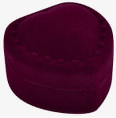 Jan KOS Bordeaux darilna škatlica za uhane Srce F-75/NA/A10