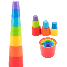shumee Set Pyramid Pyramid Blocks Tower Cups Buckets For Children 7 Elements 4661