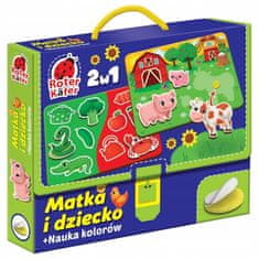 shumee IZOBRAŽEVALNA IGRA MAMA IN OTROK KOJNE ŽIVALI SE UČIJO ROTER KAFER