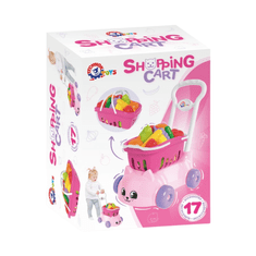 shumee Nakupovalni voziček s košaro Set sadje in zelenjava Shopping Kitten 7563