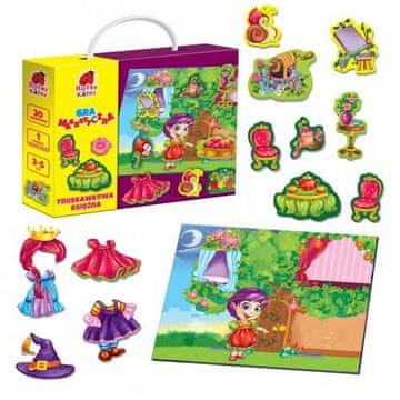 shumee MAGNETNA IGRA STRAWBERRY PRINCESS IZOBRAŽEVALNA IGRA MAGNETI ROTER KAFER