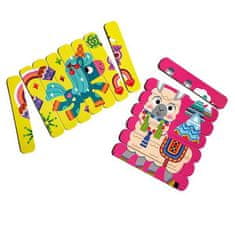 shumee IZOBRAŽEVALNA IGRA PUZZLE STICKS SAMOROG LAMA PUZZLE ROTER KAFER