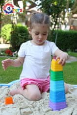 shumee Set Pyramid Pyramid Blocks Skodelice Skodelice Vedra za otroke 7 kosov 4654