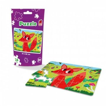shumee PUZZLE V STOJEČI EMBALAŽI LISIČKA LISIČKA PUZZLE ROTER KAFER