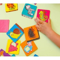shumee IZOBRAŽEVALNA IGRA GUESS THE Animal COLOR CARTS GAME ZA OTROKE ROTER KAFER