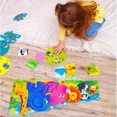 shumee IGRA ZOO WORLD ZA PREDŠOLSKE OTROKE 3V1 PUZZLE ŽIVALI ROTER KAFER