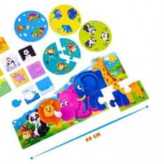 shumee IGRA ZOO WORLD ZA PREDŠOLSKE OTROKE 3V1 PUZZLE ŽIVALI ROTER KAFER