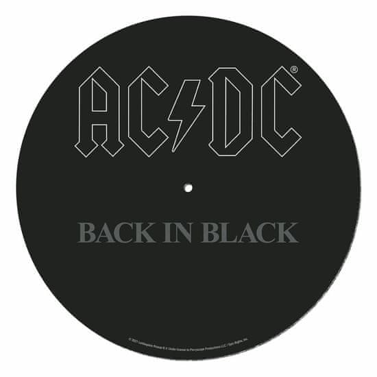 Podloga za gramofon, AC/DC hrbet v črni barvi