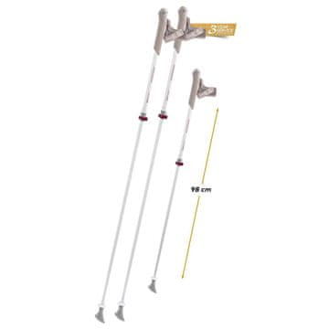 Komperdell Nastavljive Palice za Nordijsko hojo Sarma Powerlock Vario White 105-125cm