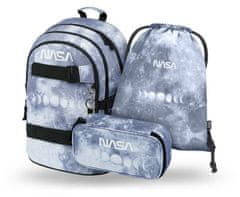 BAAGL 3 SET Skate NASA Grey: nahrbtnik, peresnica, torba