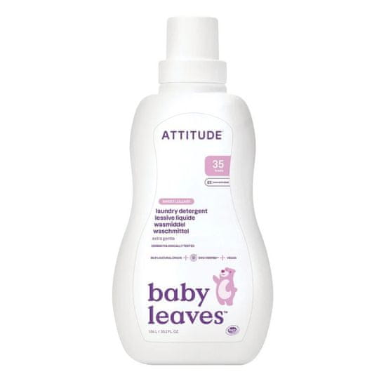 Attitude Gel za pranje za otroke z vonjem Sweet Lullaby 1050 ml (35 pranj)