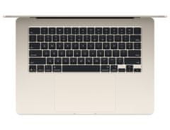 Apple MacBook Air 15 prenosnik, Starlight, 38,9cm (15,3), M4 10C CPU/10C GPU, 24GB, 512GB, macOS (mc6k4cr/a)