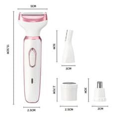 Bodybite Električni brivnik 4 v 1 za nego brez bolečin | LUNATRIM