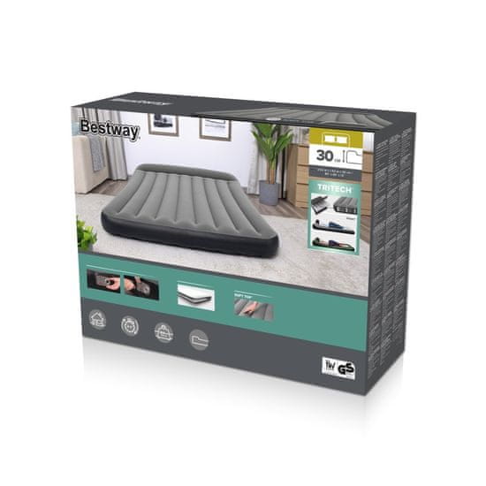 Bestway Zračno ležišče Queen 2,03 m x 1,52 m x 30 cm z vgrajeno črpalko