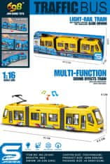 Alltoys Tramvaj rumene barve 1:16