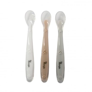 Bo Jungle mehke jedilne žlice SOFT White/Grey/Terracotta (3ks)