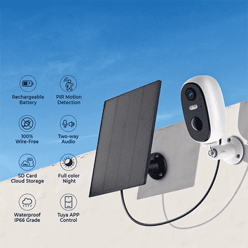 ELMARK Wi-Fi SMART solarna kamera 1080P IP66 Tuya