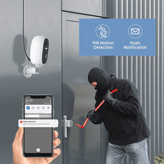 ELMARK Wi-Fi SMART solarna kamera 1080P IP66 Tuya