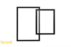Securit by Vermes  KREDNA TABLA 30x40cm Woody s prozornim steklom WBWGLBL40