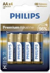 Philips LR6M4B/10 Premium alkalne baterije AA 4 kosi