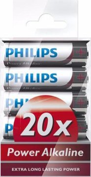 Philips LR6P20T/10 napajalne alkalne baterije AA 20 kosov