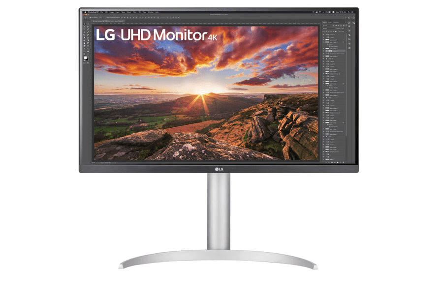 LG 27UP650K-W monitor, 68,4 cm, IPS, 4K UHD, siv (27UP650K-W.AEU)