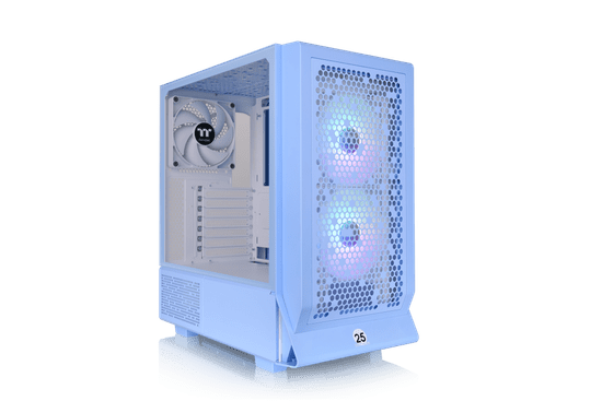 Thermaltake gaming ohišje CERES 330 TG ARGB HYDRANGEA modre barve