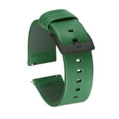BStrap Fine Leather pašček za Garmin Vivoactive 4s, green