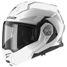 LS2 Preklopna čelada za motor Advant X Gloss (FF901), bela