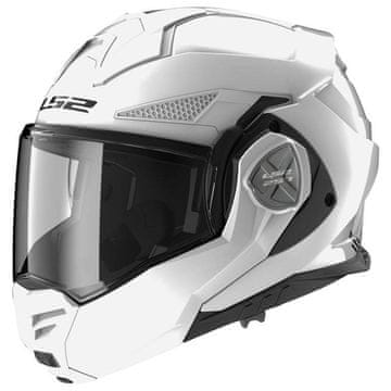 LS2 Preklopna čelada za motor Advant X Gloss (FF901), bela