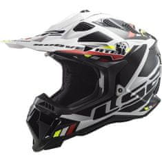 LS2 Motokros čelada Subverter EVO II Stomp (MX700), bela/črna