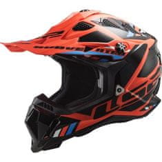 LS2 Motokros čelada Subverter EVO II Stomp (MX700), oranžna/črna