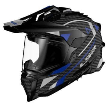 LS2 Motoristična karbonska enduro čelada Explorer Adventure (MX701)