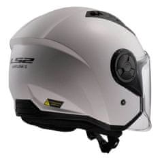 LS2 Jet čelada za skuter Airflow II Gloss (OF616), bela