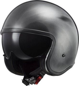 LS2 Retro odprta čelada za motor Spitfire II Jeans (OF599)